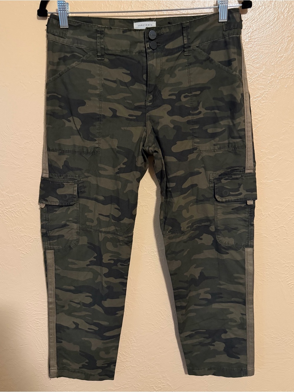 Sanctuary Camo Cargo Pants -Olive Green